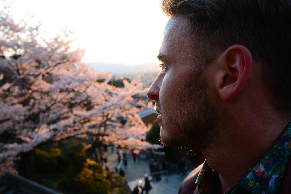 Robert Schrader in Kyoto, Japan Robert Schrader in Kyoto, Japan