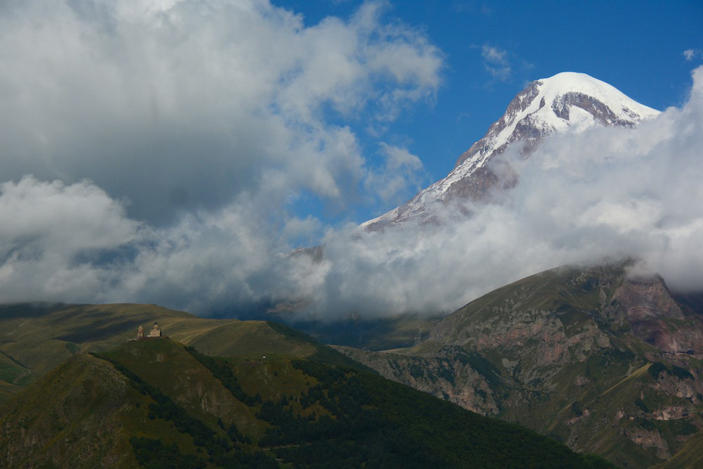 Gergeti Monastery in Kazbegi, Georgia