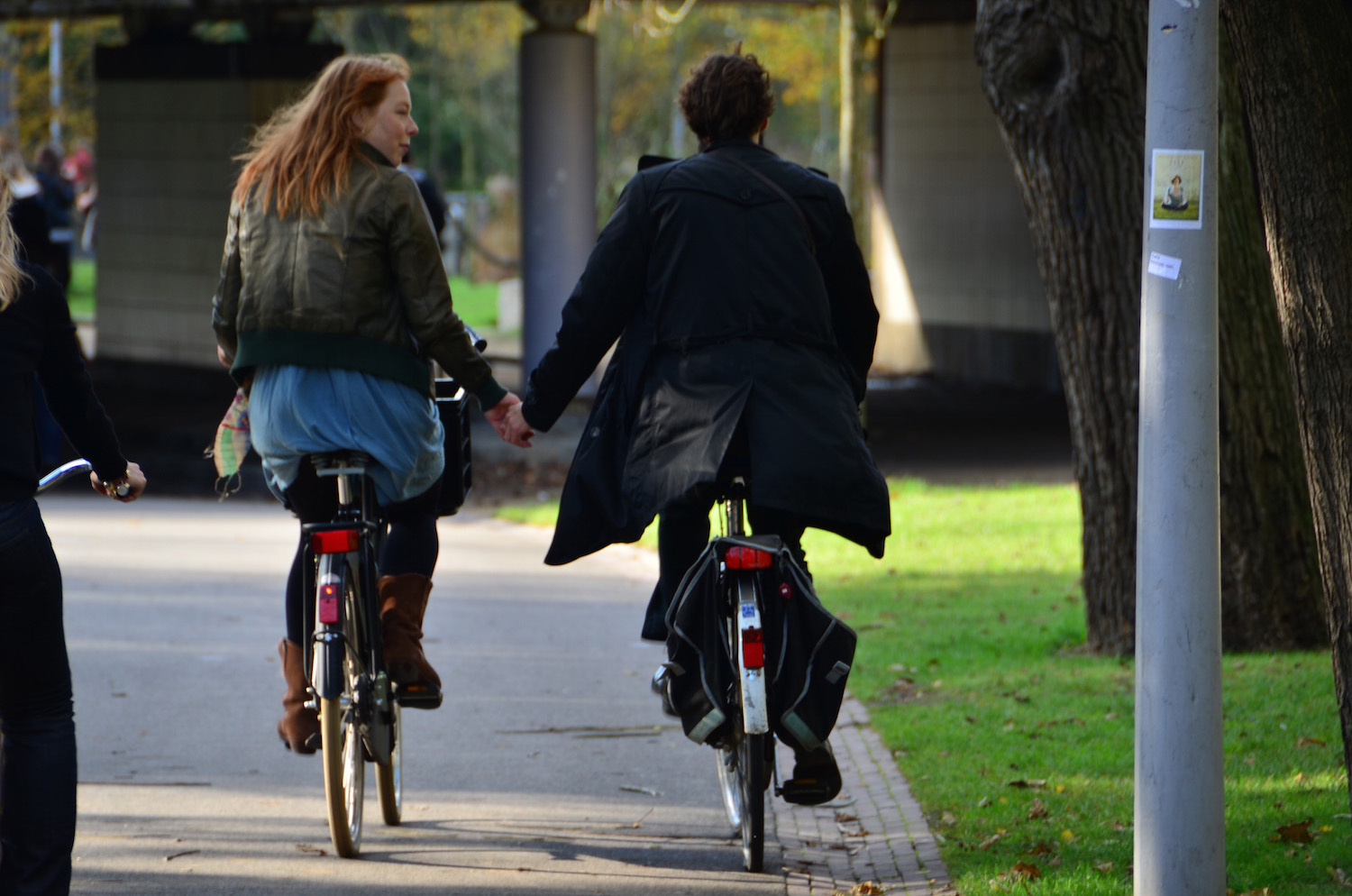 Couple in Amsterdam's Vondelpark