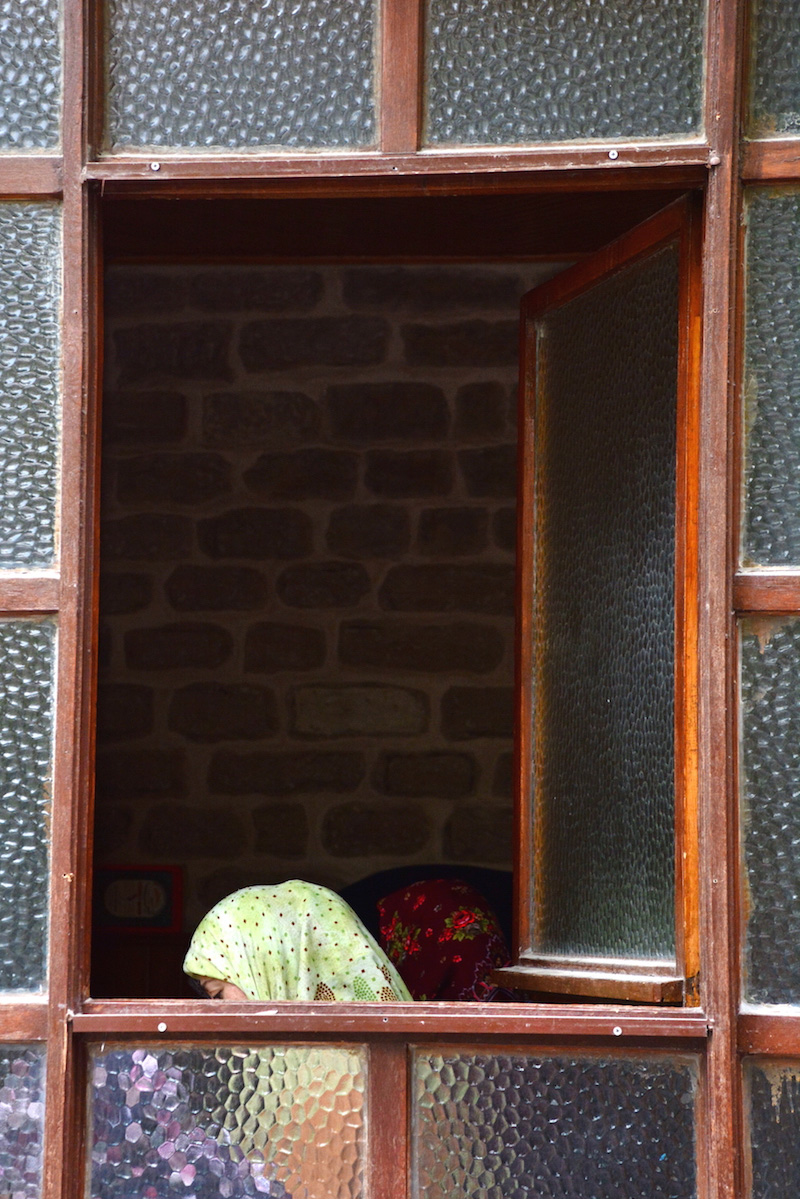 Woman Praying in Konya Turkey