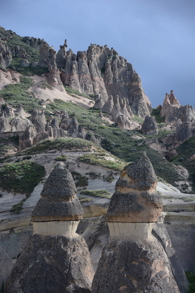 Fairy chimneys in Cappadocia, Turkey