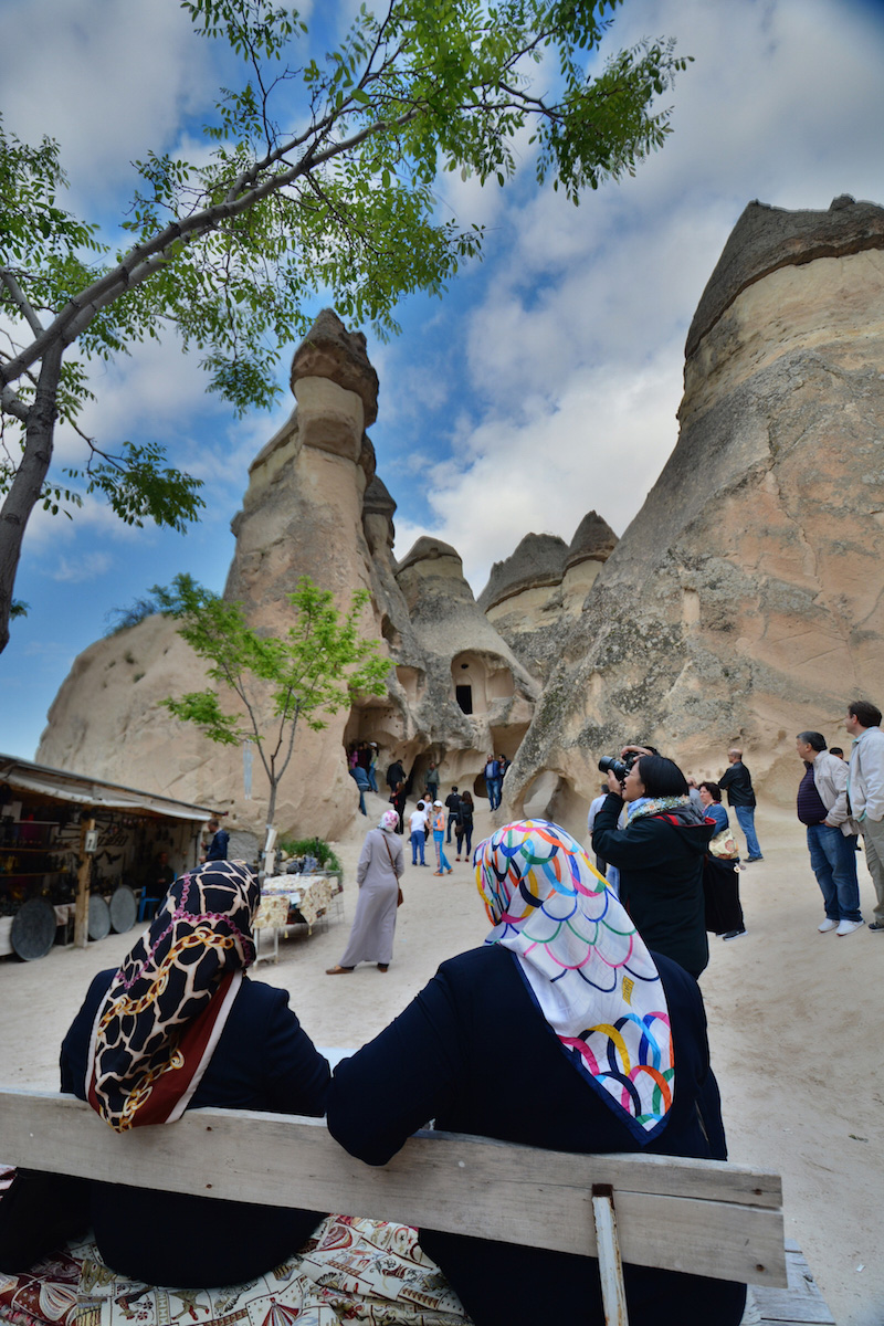 Fairy chimneys in Cappadocia, Turkey
