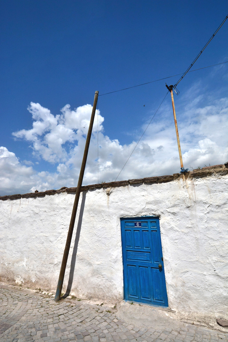 Blue Door in Sille, Turkey