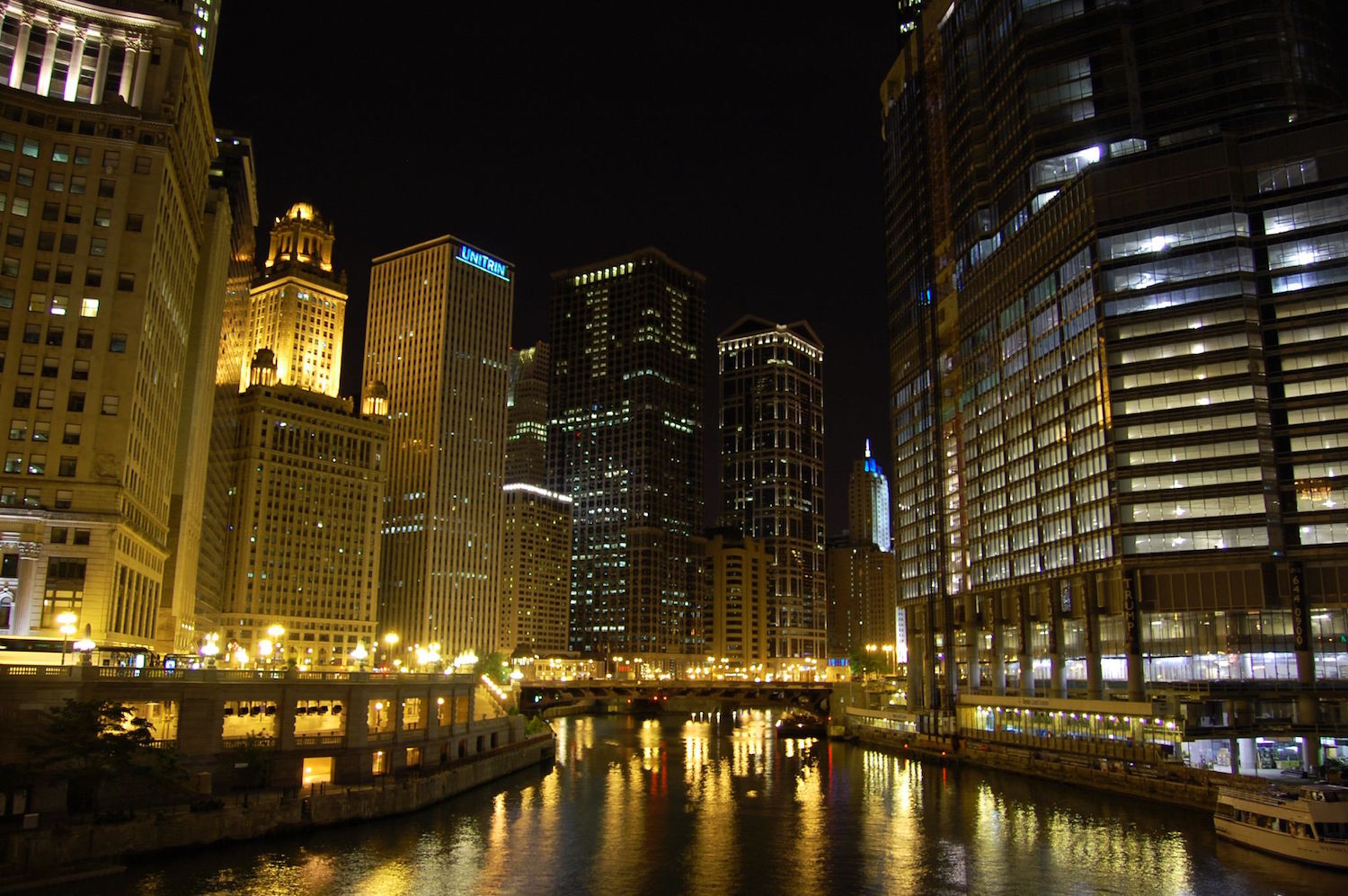Downtown Chicago at Night