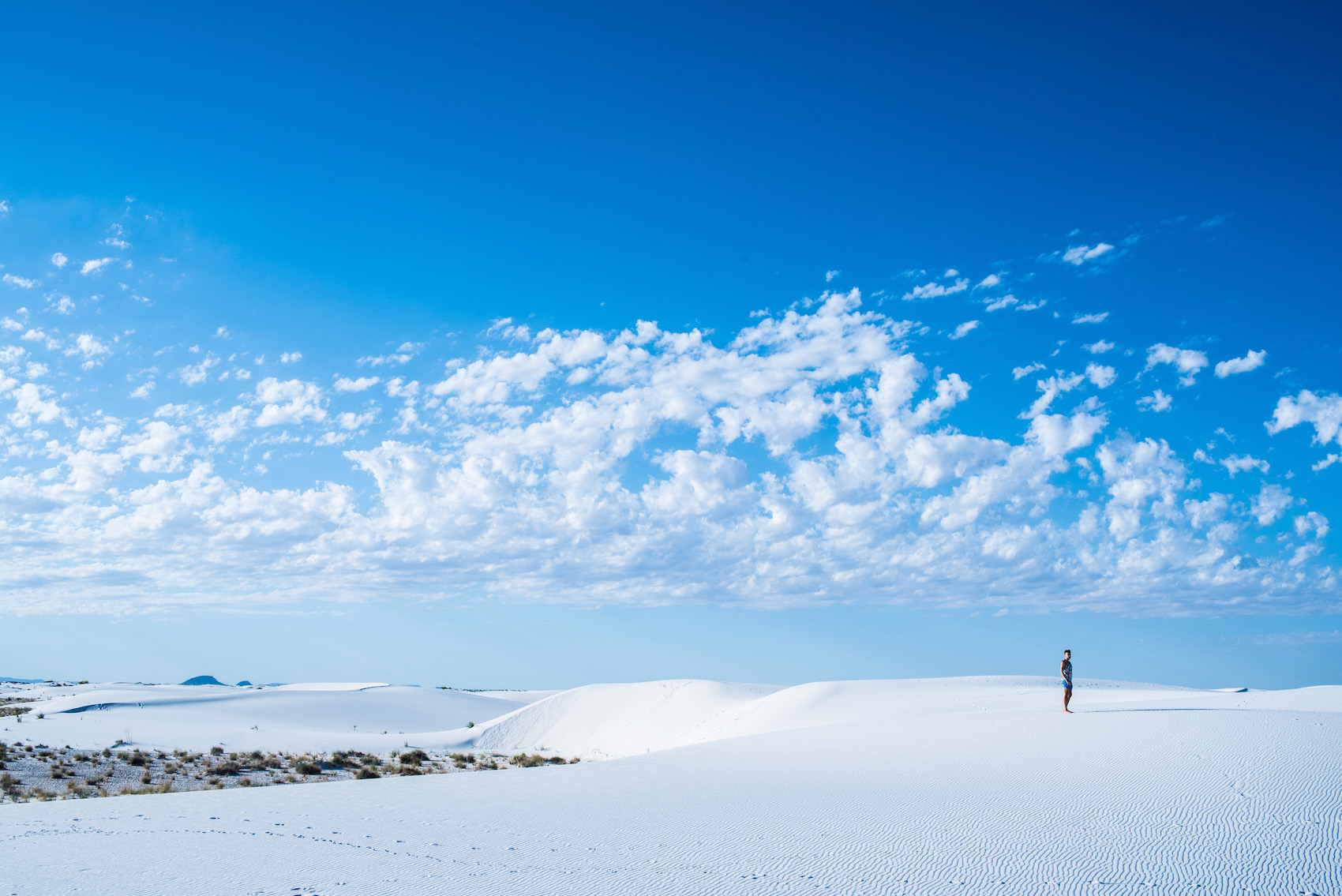 Robert Schrader in White Sands, New Mexico