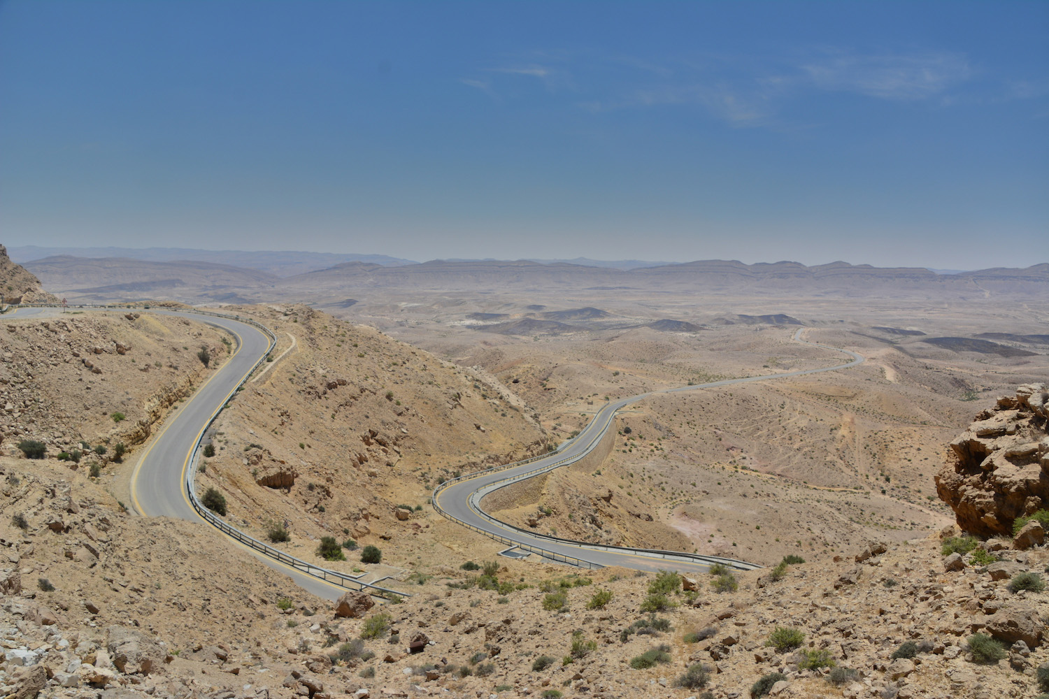 Winding road in Negev Desert