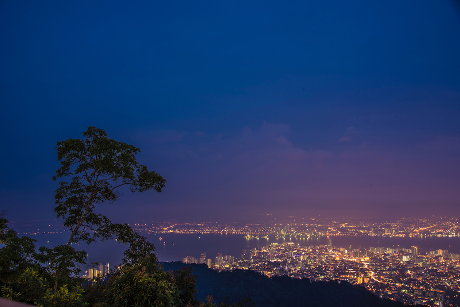 Penang Malaysia at night