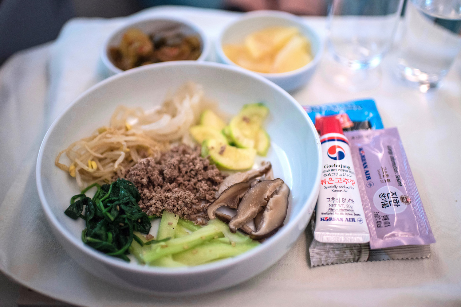 korean air business class food