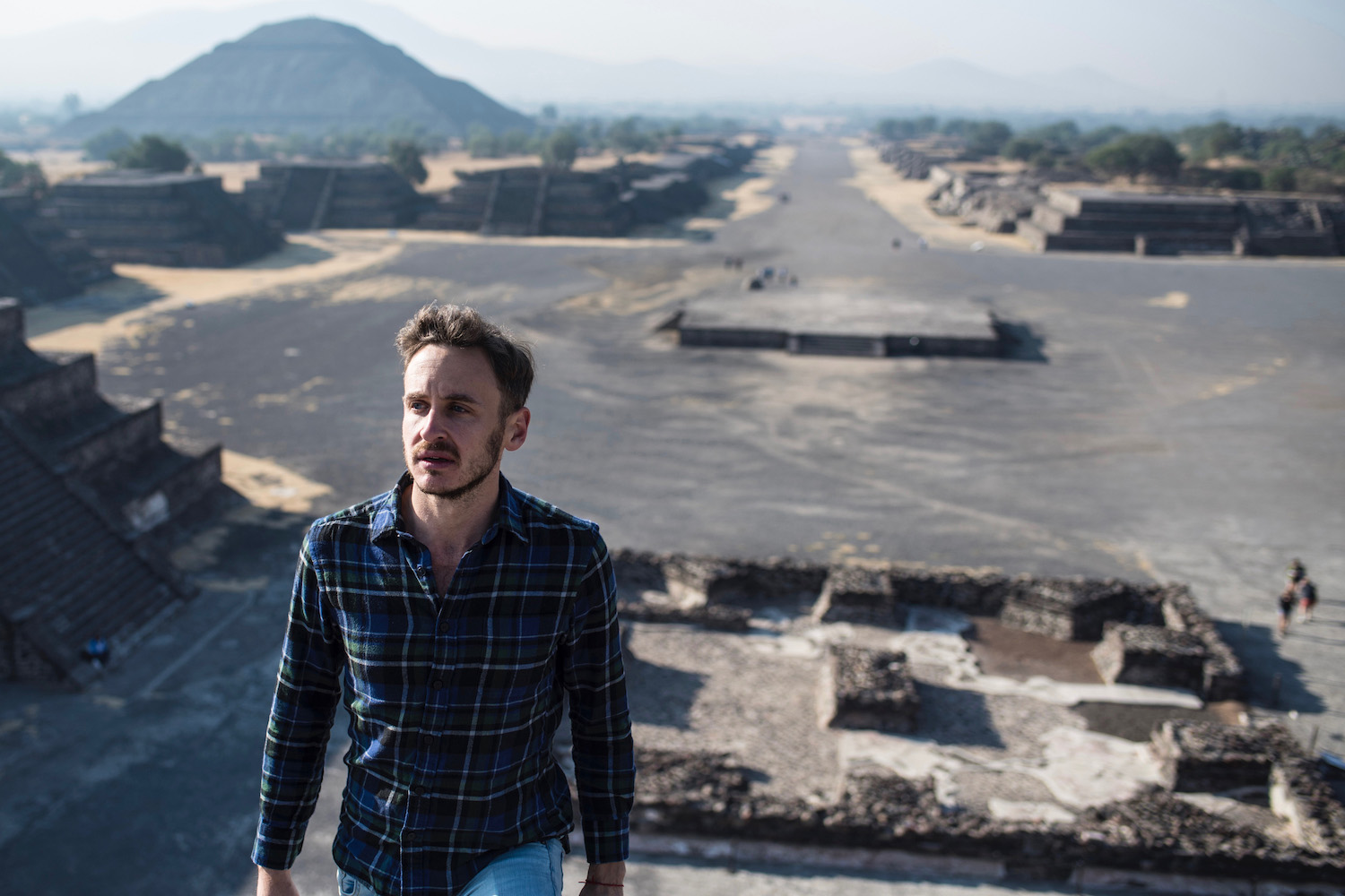 Robert Schrader at Teotihuacan, Mexico