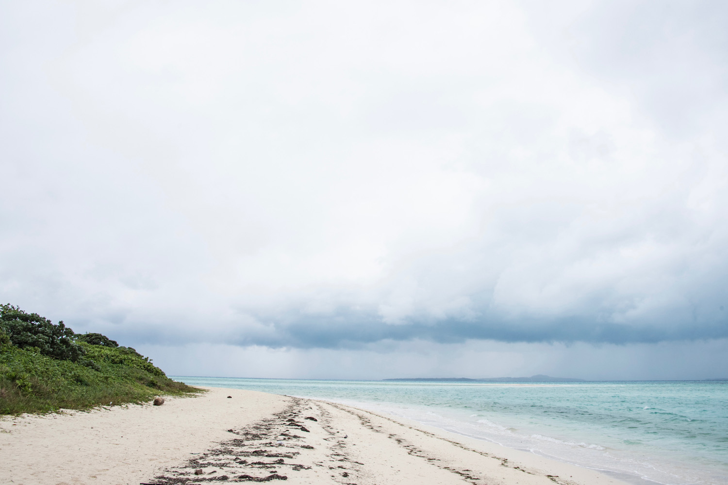 Grey sky over beach in Taketomi Ishigaki - Ishigaki Travel Guide