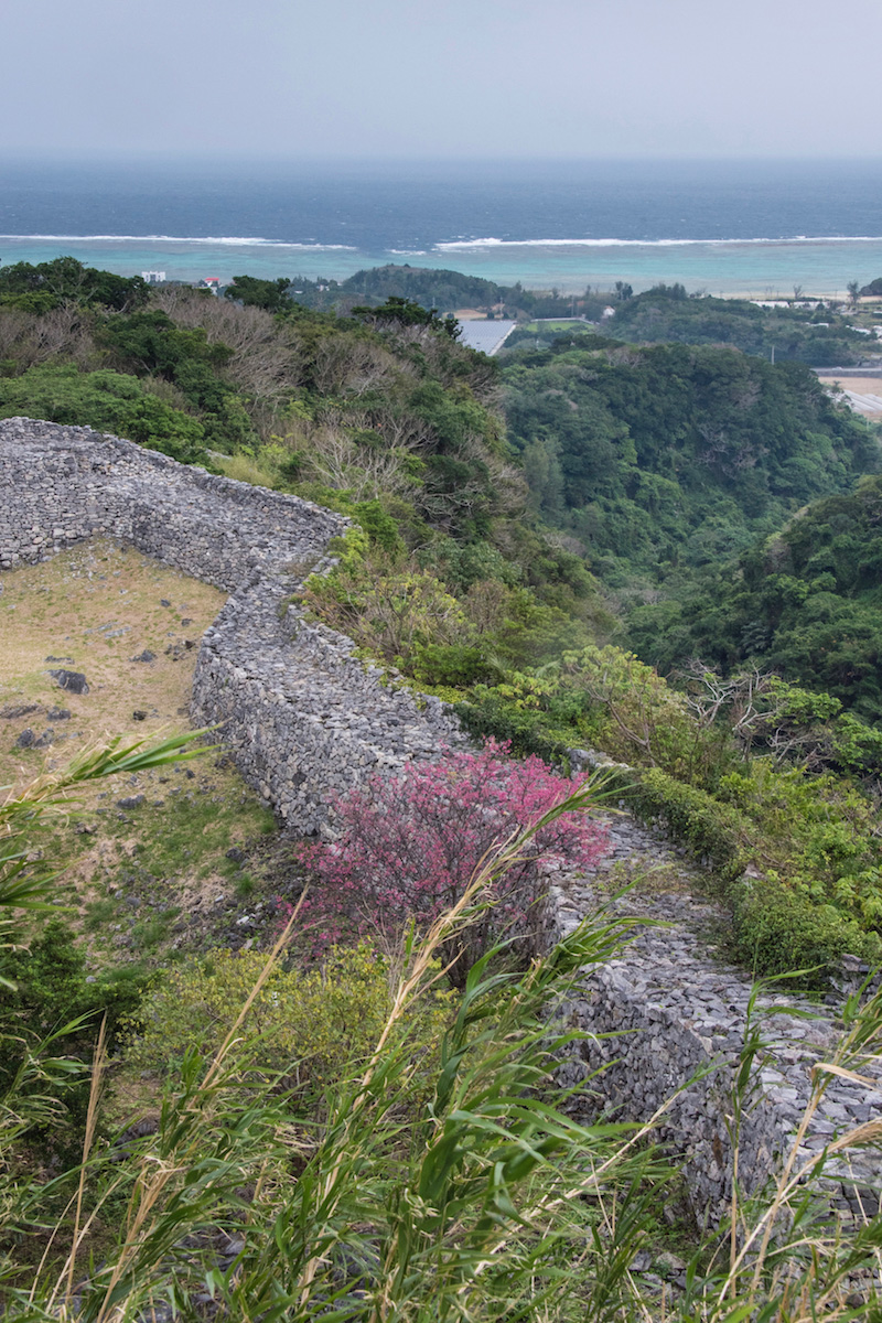 Castle in Okinawa in winter