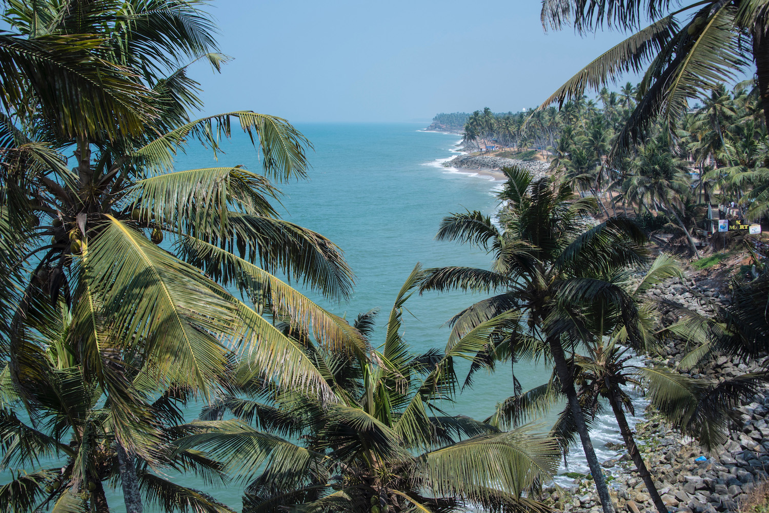 Varkala Beach in Kerala, India