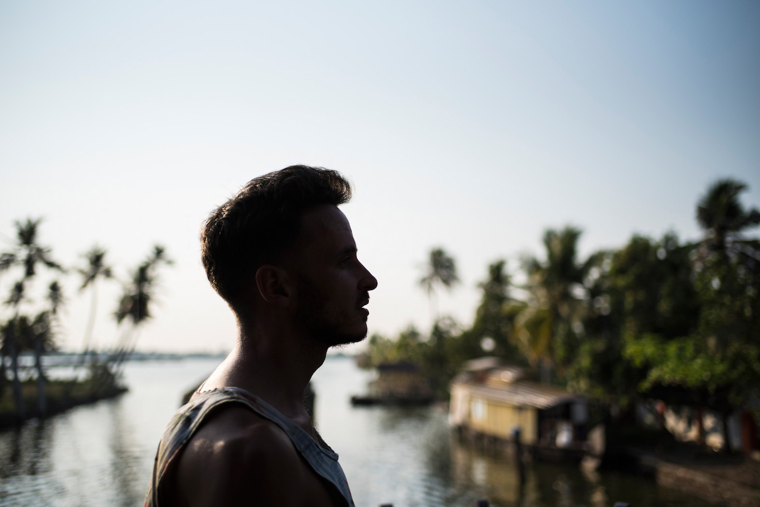 Robert Schrader in Kerala, India