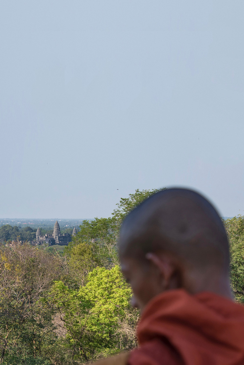 Monnik in Siem Reap, Cambodja