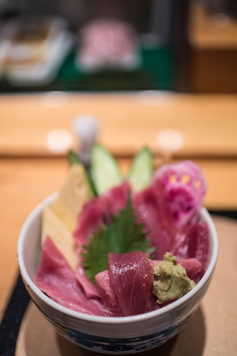 Sashimi in Tokyo, Japan