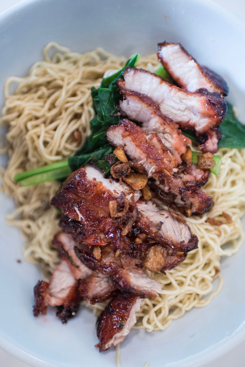 Pork noodles in Brunei