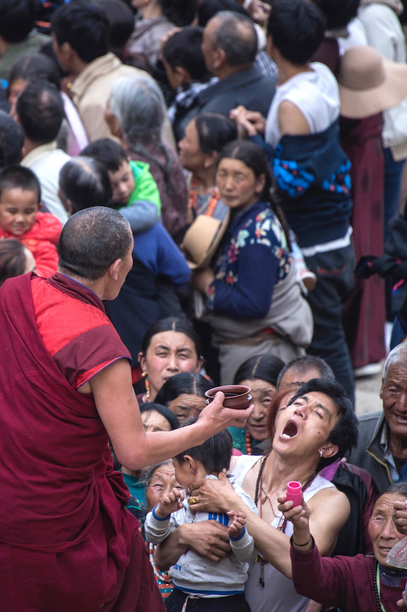 Buddhist ritual in Gansu, China