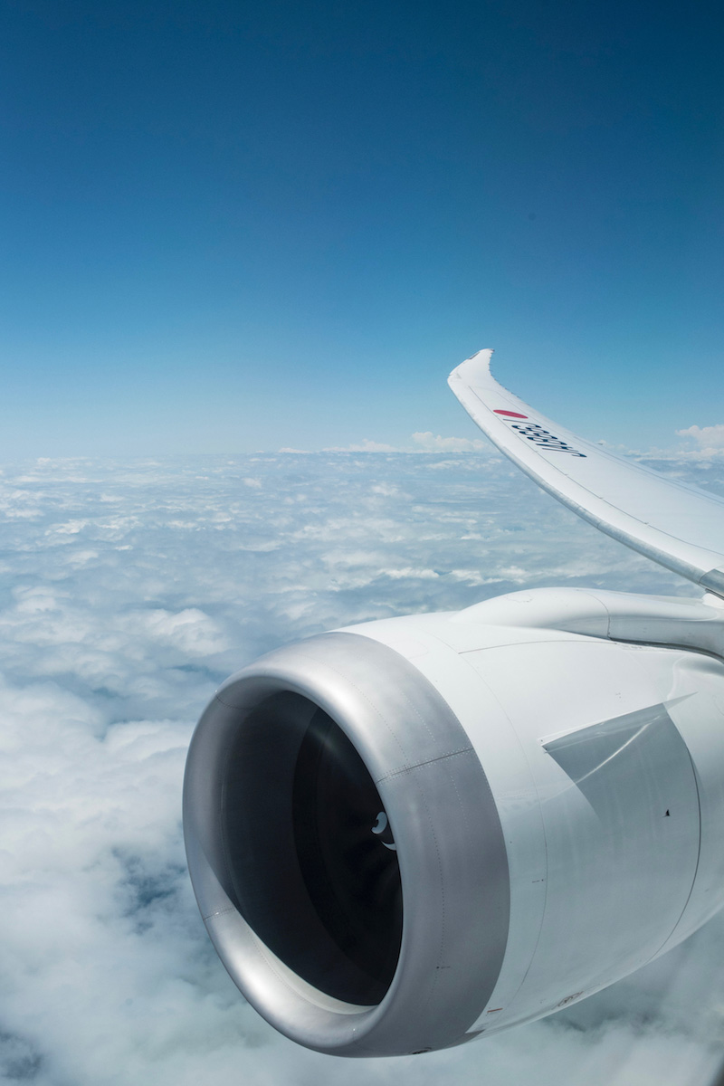 Engine on JAL 787-9 Dreamliner Japan Airlines