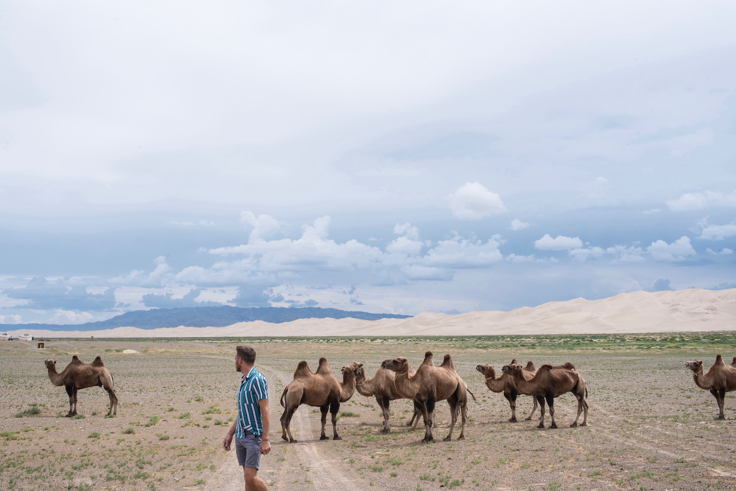Robert Schrader in Mongolia's Gobi Desert