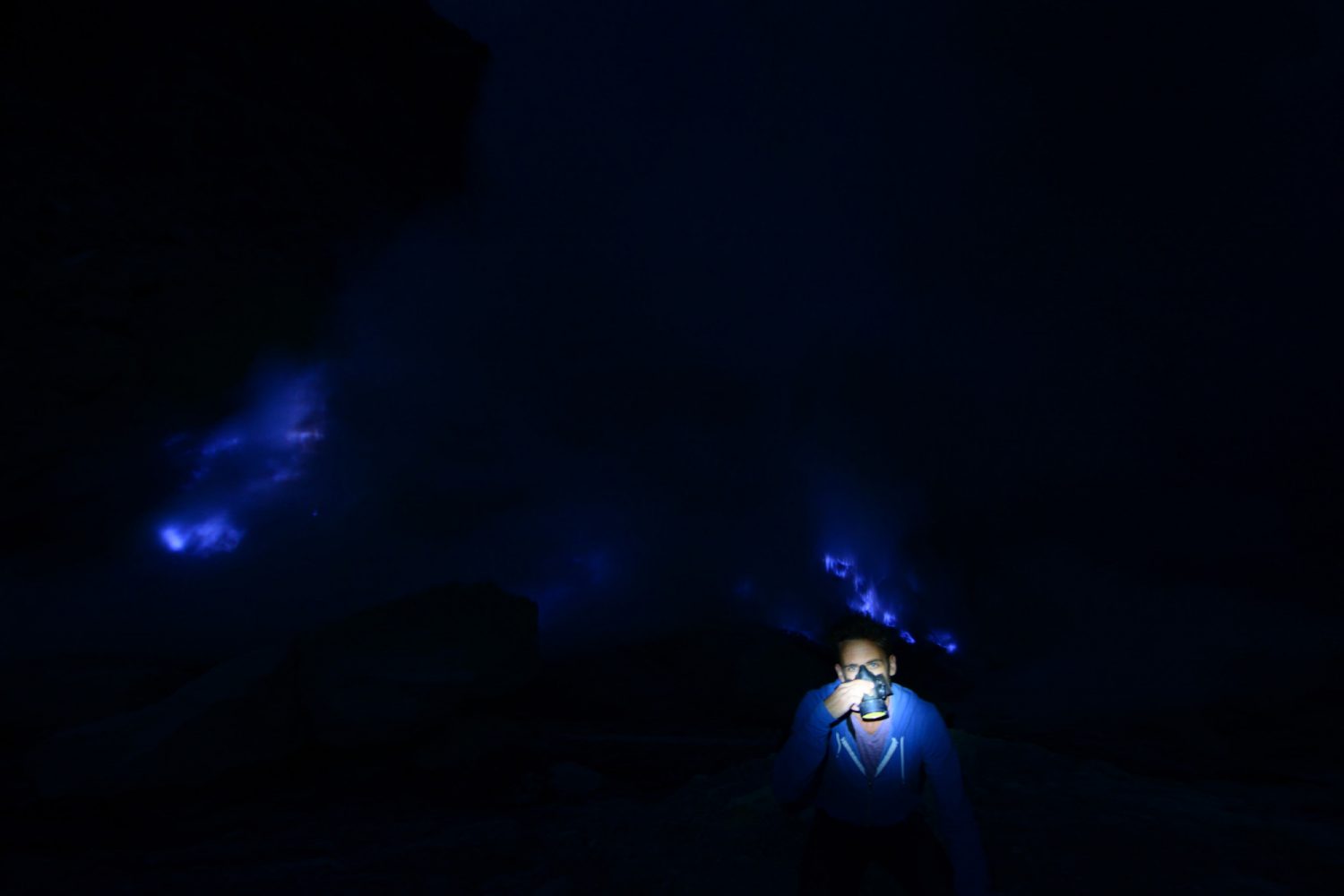 The Dark Secret of Indonesia’s Blue-Fire Volcano