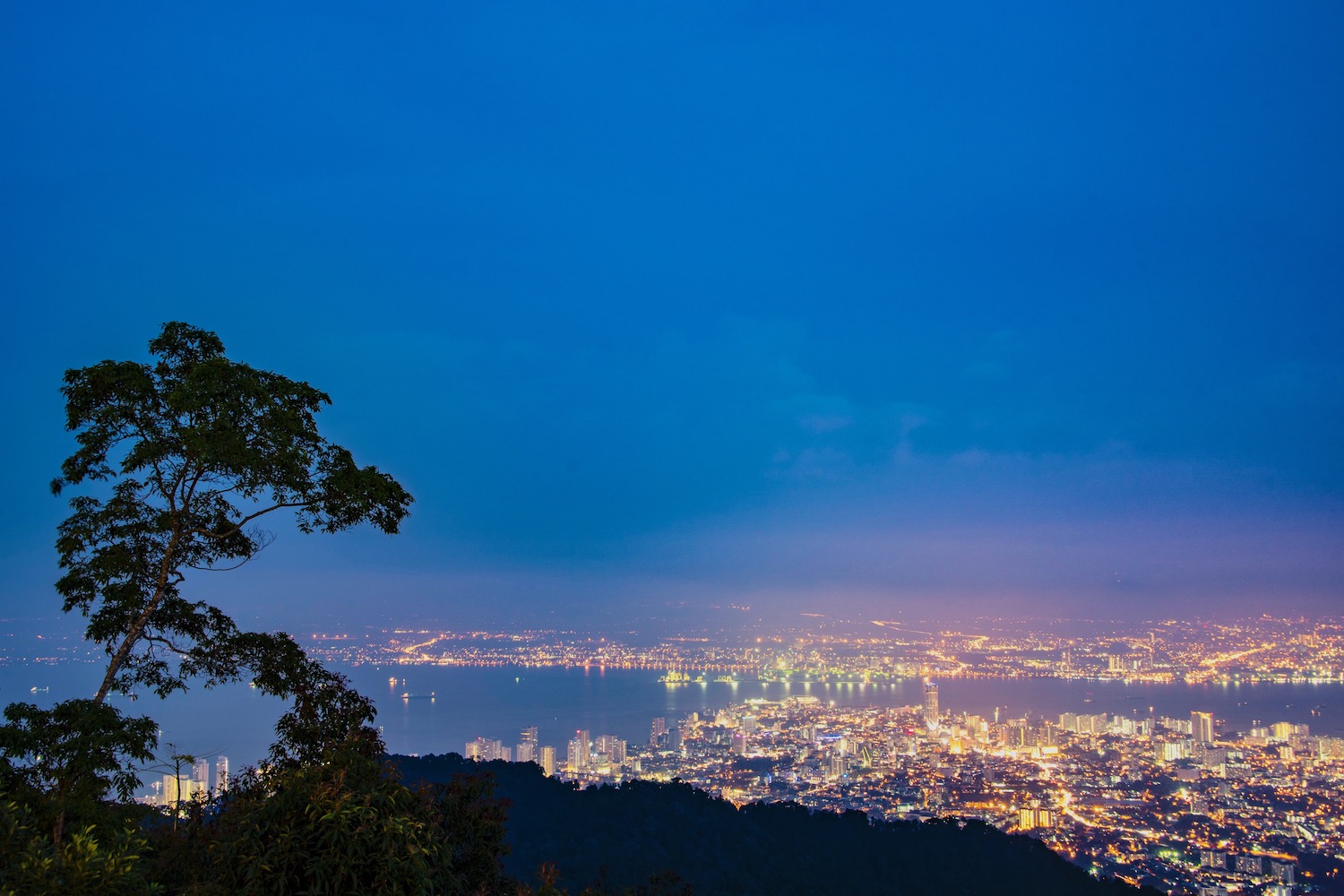 Nightfall in Penang Malaysia Penang Malaysia at night